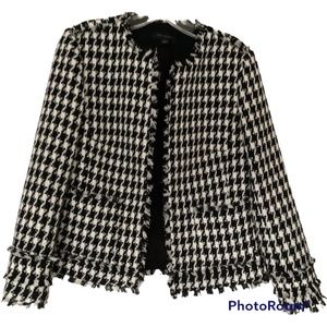 Ann Taylor women black and white jacket